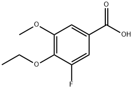 4-thoxy-3-fluoro-5-mthoxybnzoic acid Structure