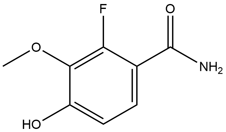 2-Fluoro-4-hydroxy-3-methoxybenzamide 结构式