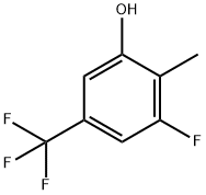 3-Fluoro-2-methyl-5-(trifluoromethyl)phenol 结构式