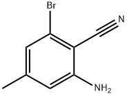 Benzonitrile, 2-amino-6-bromo-4-methyl- Structure