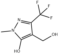 5-羟基-1-甲基-3-三氟甲基-1H-吡唑-4-甲醇 结构式