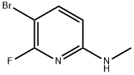 5-Bromo-6-fluoro-N-methyl-2-pyridinamine Structure