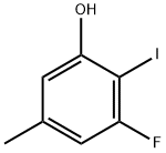3-Fluoro-2-iodo-5-methylphenol Structure