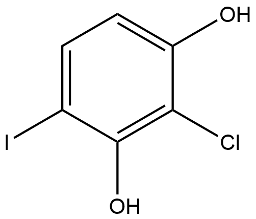 2-Chloro-4-iodo-1,3-benzenediol Structure