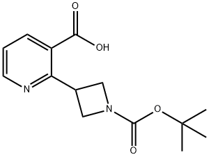 3-Pyridinecarboxylic acid, 2-[1-[(1,1-dimethylethoxy)carbonyl]-3-azetidinyl]-,2385773-36-2,结构式