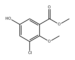 3-氯-5-羟基-2-甲氧基苯甲酸甲酯, 2385776-49-6, 结构式