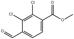 2,3-二氯-4-甲酰基苯甲酸甲酯, 2385916-39-0, 结构式