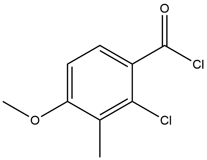 2-Chloro-4-methoxy-3-methylbenzoyl chloride Struktur
