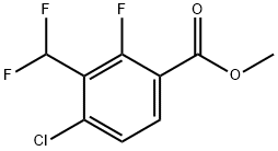 Methyl 4-chloro-3-(difluoromethyl)-2-fluorobenzoate 结构式
