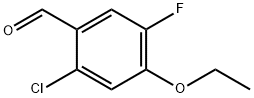 2-Chloro-4-ethoxy-5-fluorobenzaldehyde Struktur