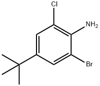 Benzenamine, 2-bromo-6-chloro-4-(1,1-dimethylethyl)- Struktur