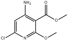 4-氨基-6-氯-2-甲氧基-3-吡啶甲酸甲酯, 2386166-08-9, 结构式