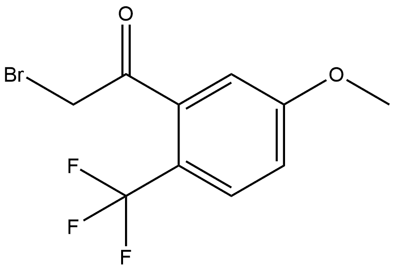 2-Bromo-1-[5-methoxy-2-(trifluoromethyl)phenyl]ethanone 结构式