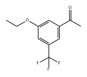 1-(3-Ethoxy-5-(trifluoromethyl)phenyl)ethanone,2386231-29-2,结构式