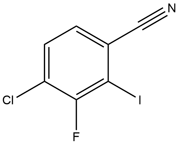Benzonitrile, 4-chloro-3-fluoro-2-iodo- 结构式