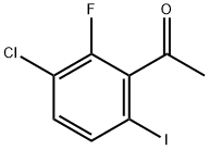 1-(3-Chloro-2-fluoro-6-iodophenyl)ethanone Struktur