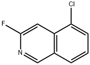 5-Chloro-3-fluoroisoquinoline 结构式