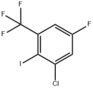 1-氯-5-氟-2-碘-3-(三氟甲基)苯 结构式