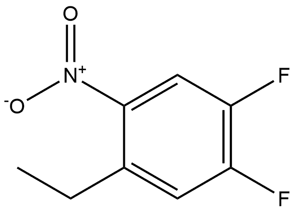 1-ethyl-4,5-difluoro-2-nitrobenzene Structure