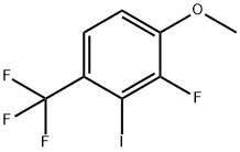 2-Fluoro-3-iodo-1-methoxy-4-(trifluoromethyl)benzene 结构式