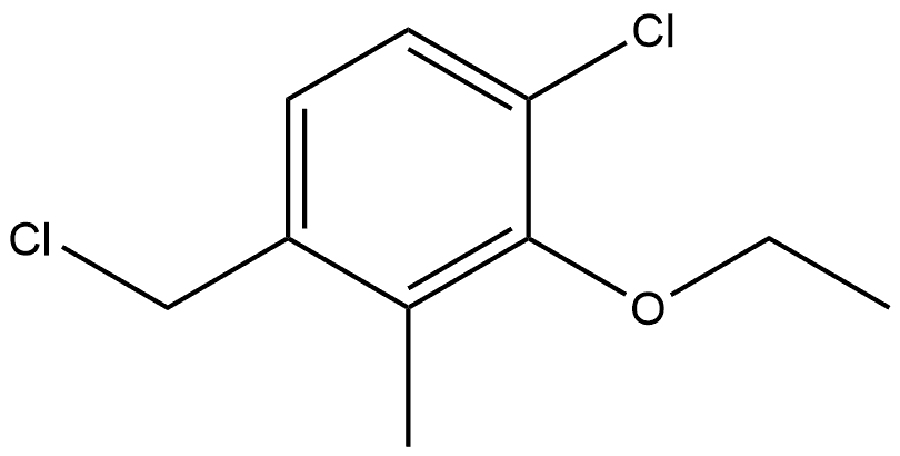1-Chloro-4-(chloromethyl)-2-ethoxy-3-methylbenzene 结构式