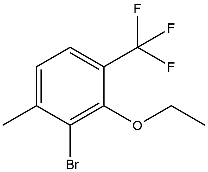 2-Bromo-3-ethoxy-1-methyl-4-(trifluoromethyl)benzene,2386464-57-7,结构式
