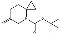 6-氧代-4-氮杂螺[2.5]辛烷-4-羧酸叔丁酯 结构式