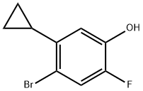 Phenol, 4-bromo-5-cyclopropyl-2-fluoro- Structure