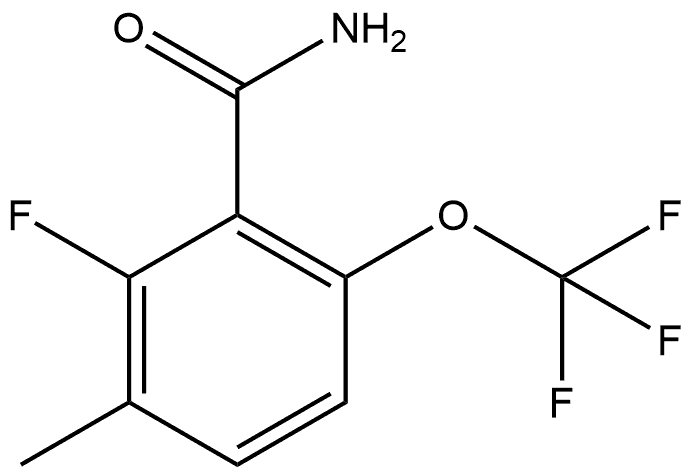2-Fluoro-3-methyl-6-(trifluoromethoxy)benzamide Structure