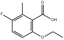 6-thoxy-3-fluoro-2-mthylbnzoic acid,2386653-62-7,结构式