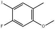 1-Fluoro-2-iodo-5-methoxy-4-methylbenzene 结构式