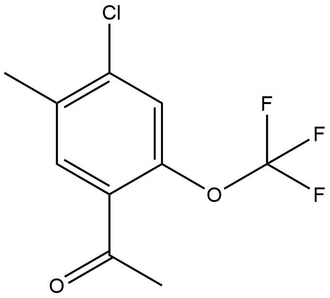 1-[4-Chloro-5-methyl-2-(trifluoromethoxy)phenyl]ethanone Structure