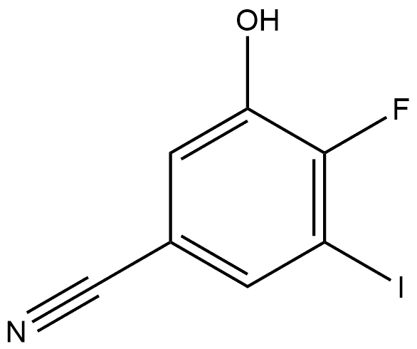 4-Fluoro-3-hydroxy-5-iodobenzonitrile Structure