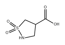 4-Isothiazolidinecarboxylic acid, 1,1-dioxide Structure
