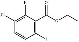 Ethyl 3-chloro-2-fluoro-6-iodobenzoate 结构式