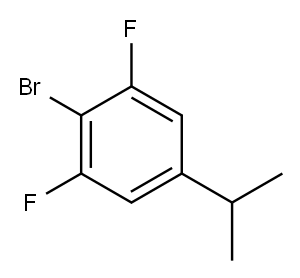 2-溴-1,3-二氟-5-异丙基苯,2387058-98-0,结构式