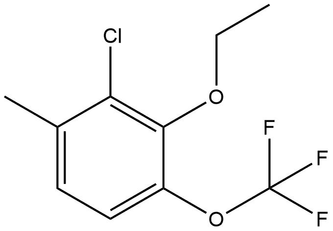 2-Chloro-3-ethoxy-1-methyl-4-(trifluoromethoxy)benzene Structure