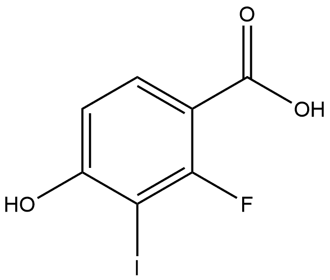 2-Fluoro-4-hydroxy-3-iodobenzoic acid 结构式