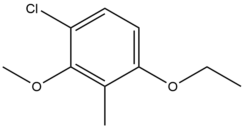 1-Chloro-4-ethoxy-2-methoxy-3-methylbenzene Structure
