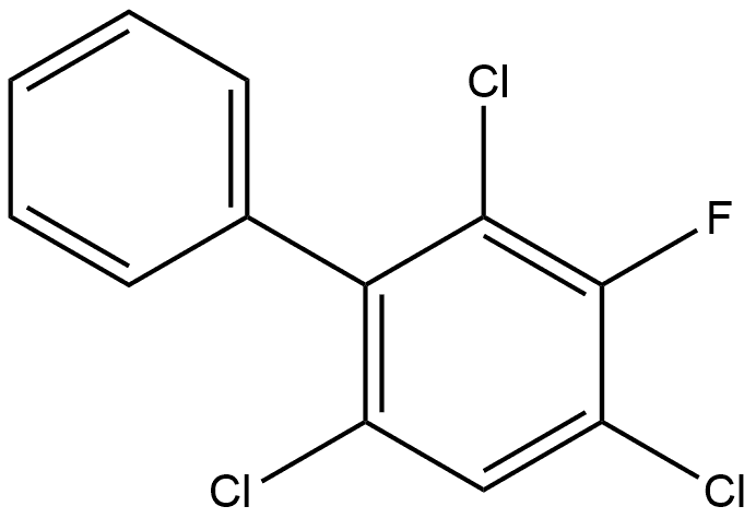2,4,6-Trichloro-3-fluoro-1,1'-biphenyl 结构式