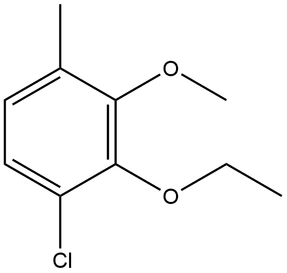 1-Chloro-2-ethoxy-3-methoxy-4-methylbenzene Structure