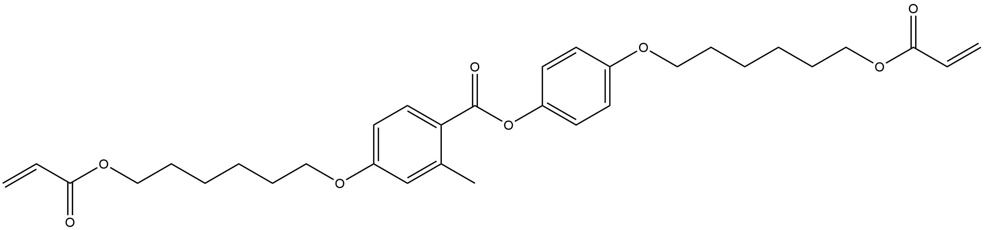 4-(6-(Acryloyloxy)hexyloxy)phenyl 4-(6-(acryloyloxy)hexyloxy)-2-methylbenzoate 结构式