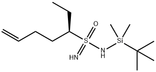 (1R)-1-(3-Buten-1-yl)-N-[(1,1-dimethylethyl)dimethylsilyl]-1-ethylmethanesulfonimidamide Struktur