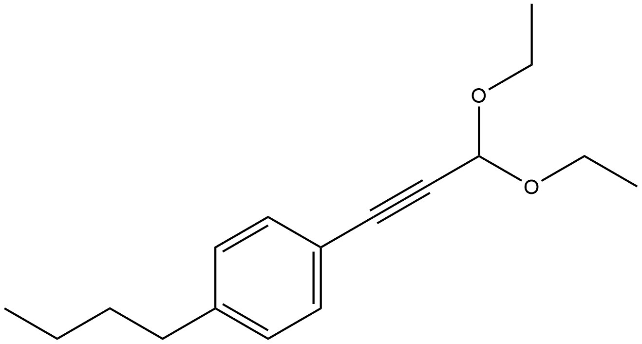 1-Butyl-4-(3,3-diethoxy-1-propyn-1-yl)benzene Structure