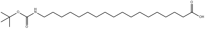 Octadecanoic acid, 18-[[(1,1-dimethylethoxy)carbonyl]amino]- Structure