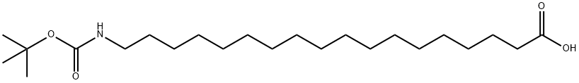 Octadecanoic acid, 18-[[(1,1-dimethylethoxy)carbonyl]amino]- 结构式
