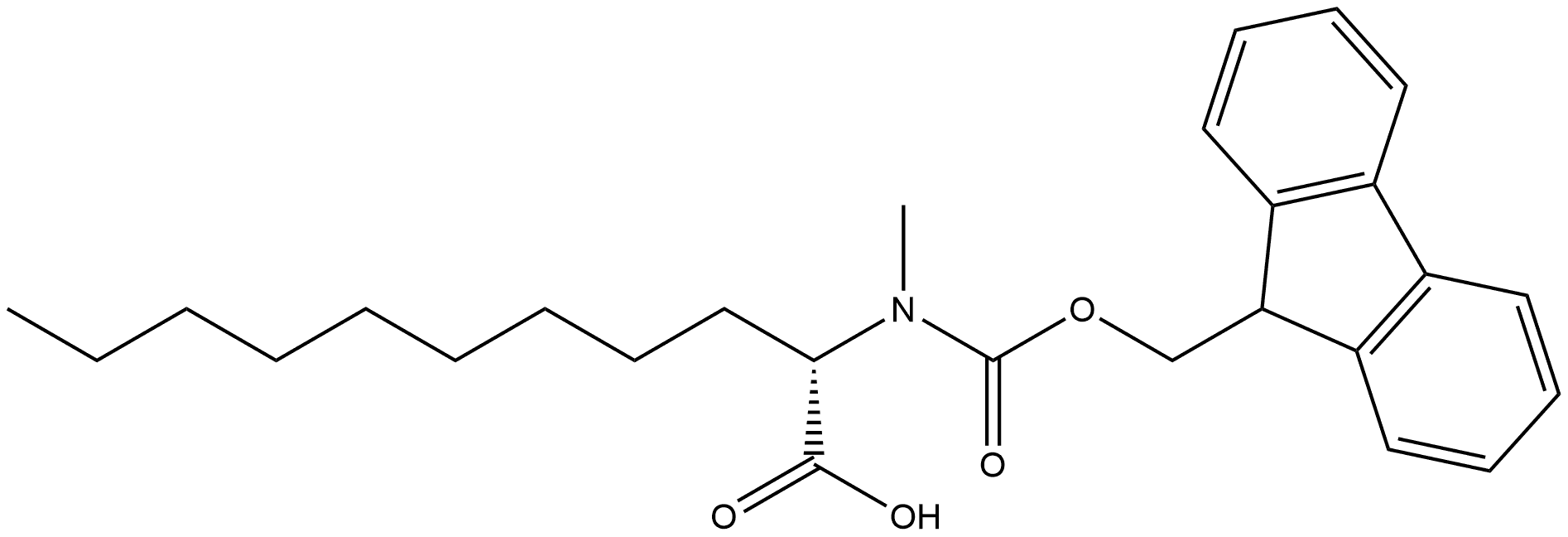 Fmoc-L-Me2Aund-OH 结构式
