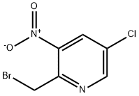 2-(溴甲基)-5-氯-3-硝基吡啶,2392926-26-8,结构式