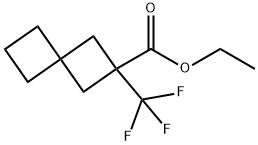 Spiro[3.3]?heptane-?2-?carboxylic acid, 2-?(trifluoromethyl)?-?, ethyl ester Structure