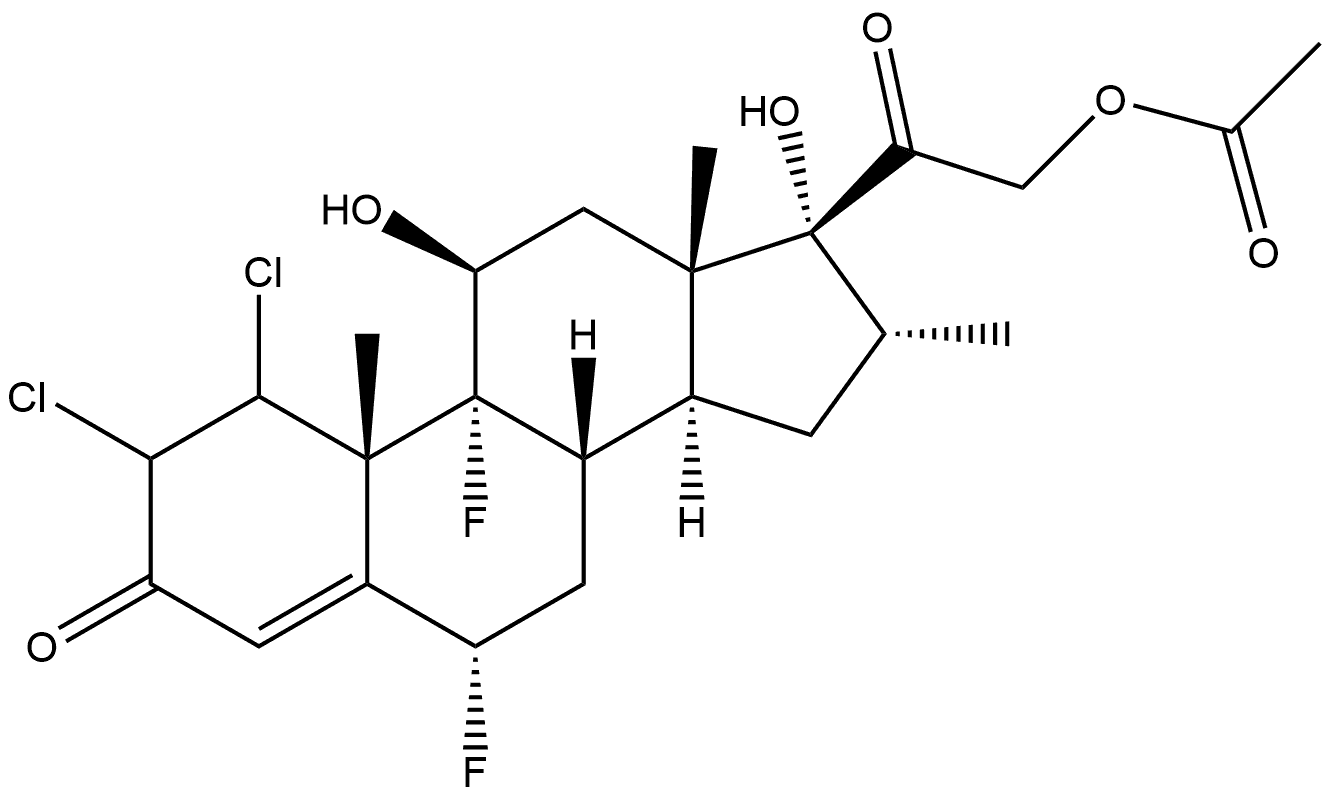 Halometasone Impurity 4 Struktur